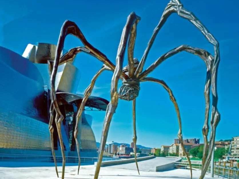 景觀不銹鋼蜘蛛雕塑