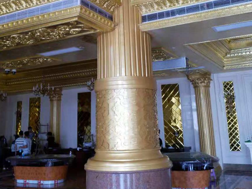 酒店豪華銅裝飾柱